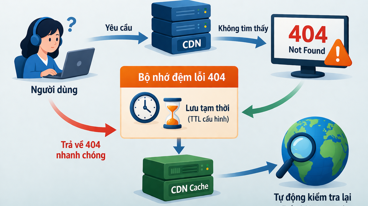 Cách Negative caching 404 trên CDN