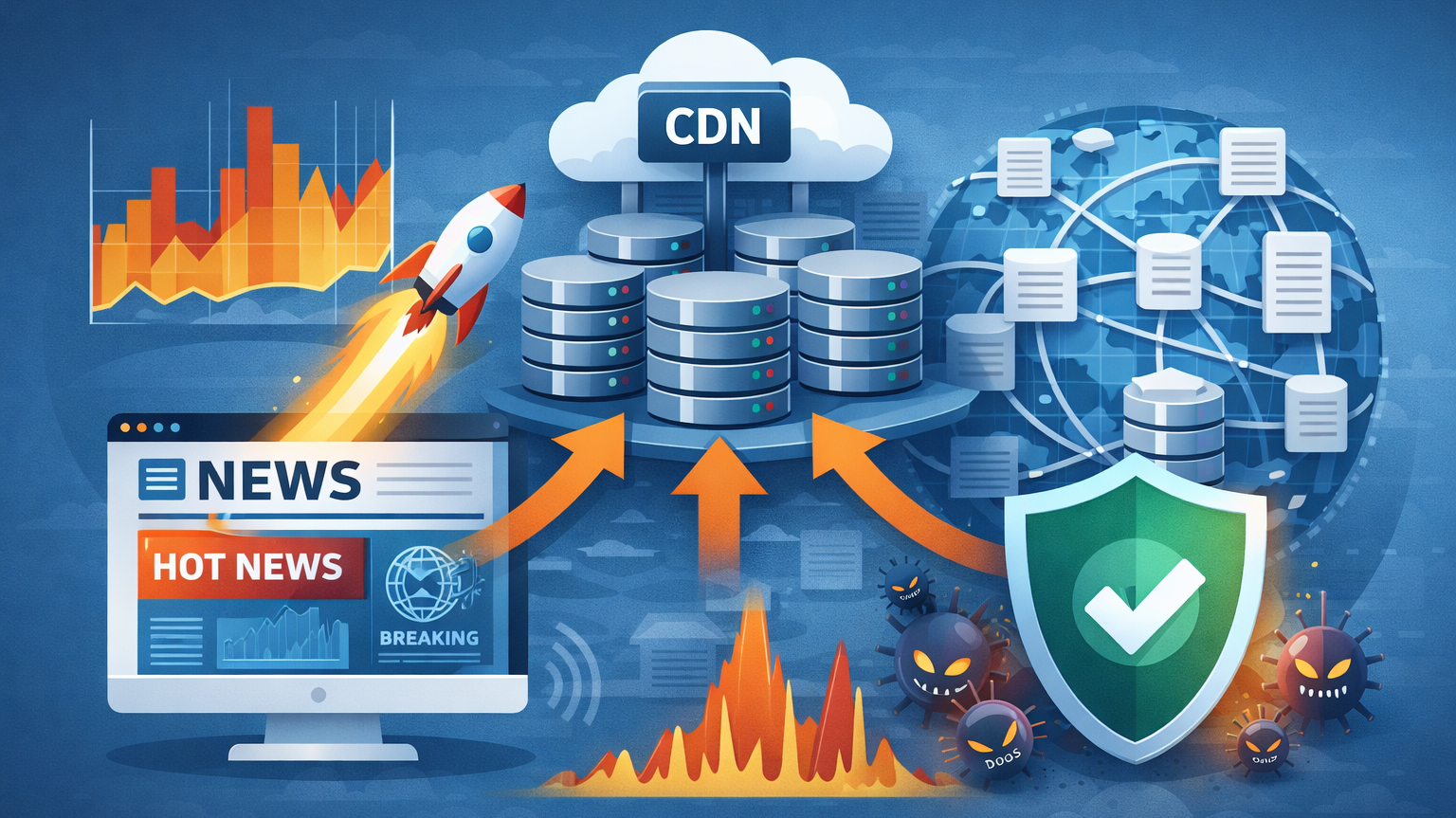 CDN cho website báo điện tử: Chống sập, tăng tốc tin nóng