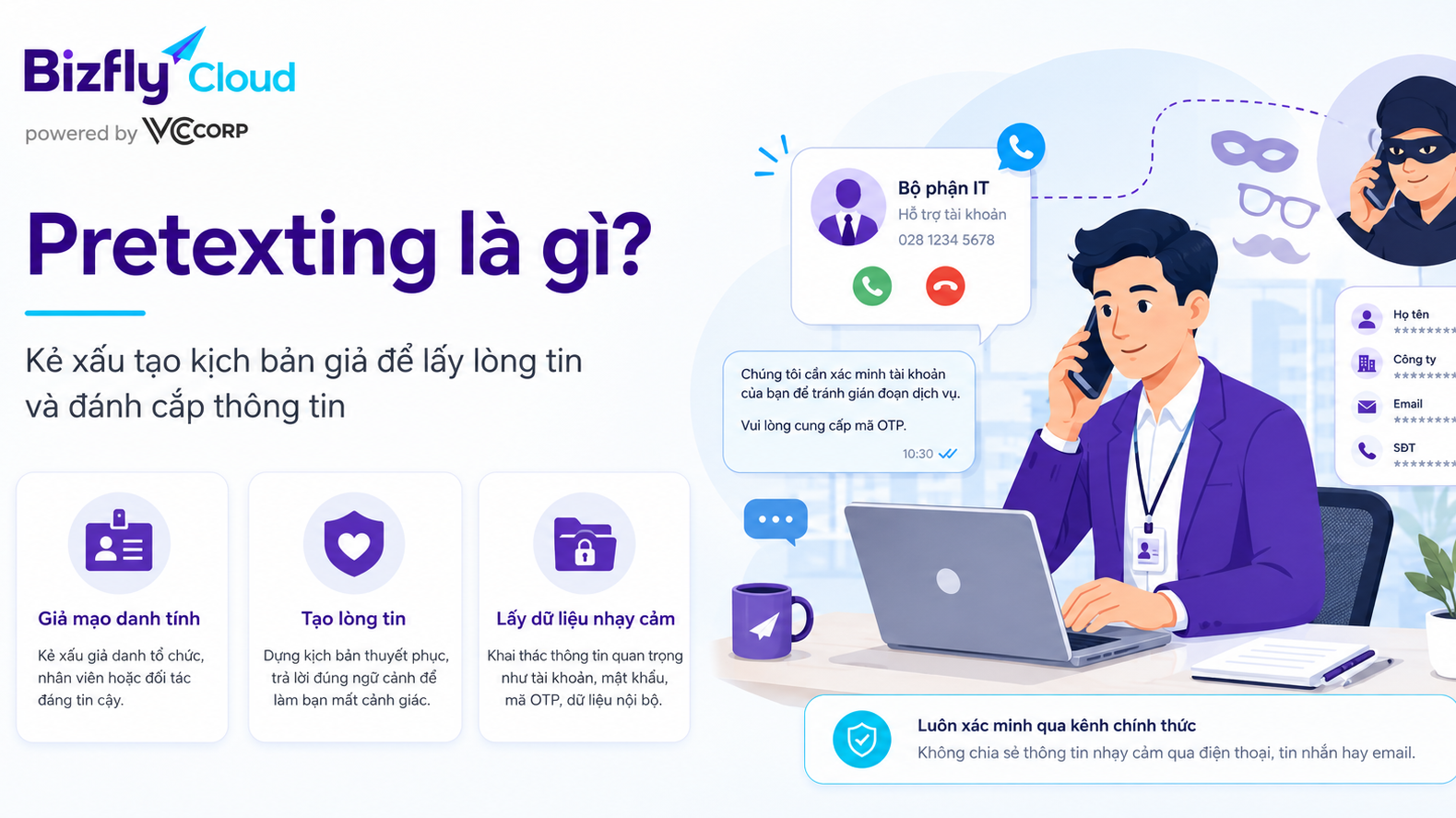 Pretexting là gì? Cách nhận biết và phòng tránh