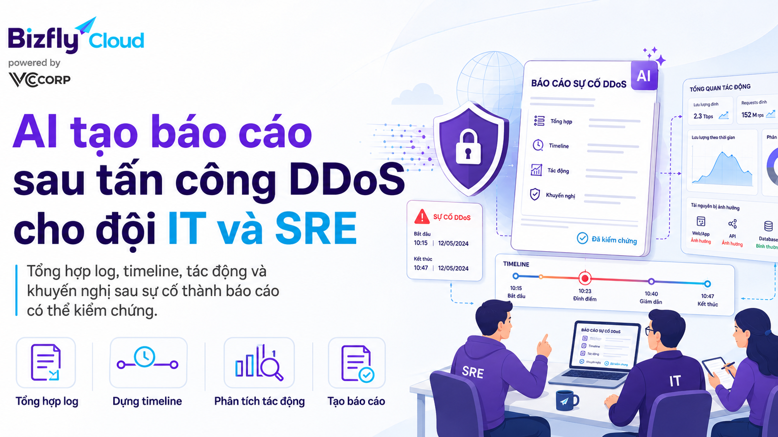 AI tạo báo cáo sau tấn công DDoS cho đội IT và SRE