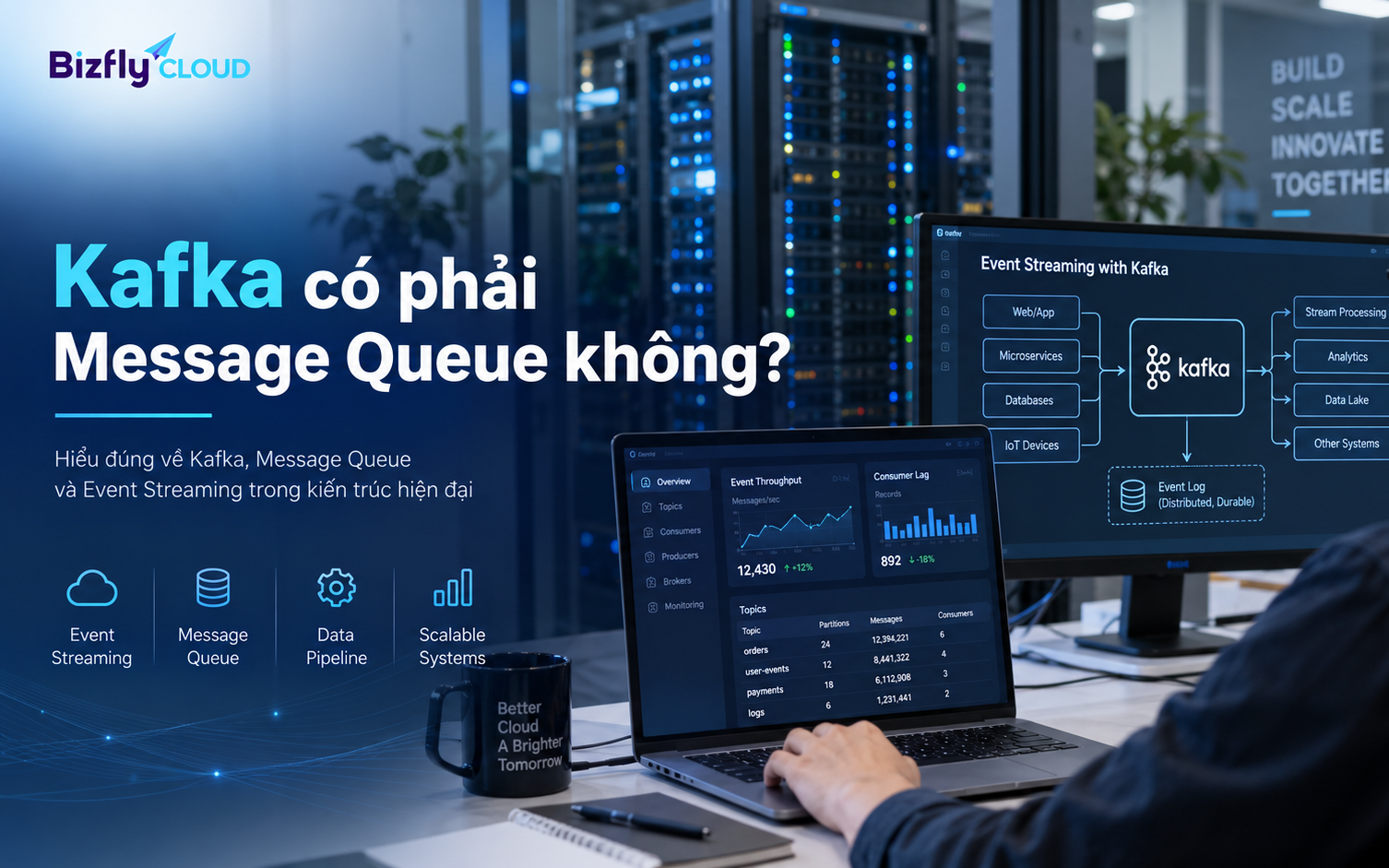 Kafka có phải message queue không? Phân biệt Kafka với message queue truyền thống