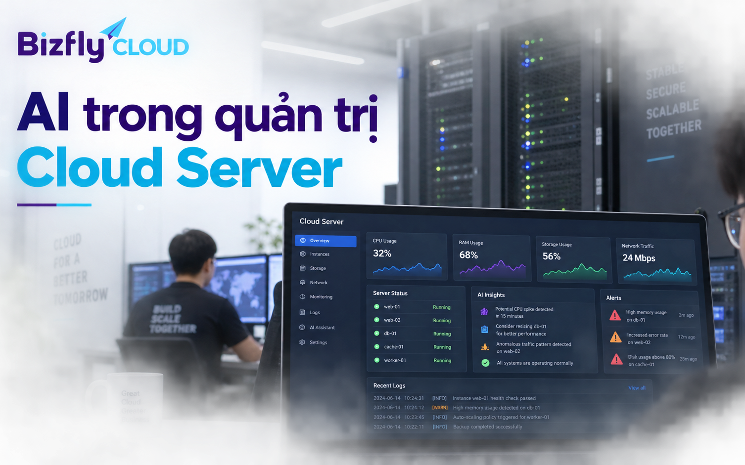 AI trong quản trị Cloud Server: Từ giám sát thủ công đến vận hành có kiểm soát