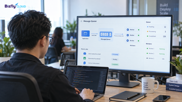 Kafka có phải message queue không? Phân biệt Kafka với message queue truyền thống - Ảnh 1.