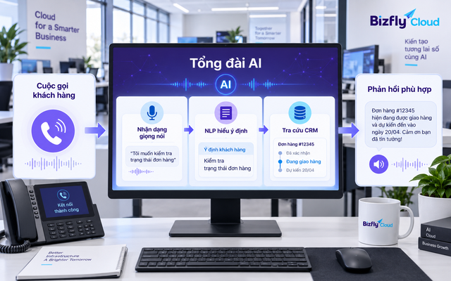 Tổng đài AI là gì? Cách doanh nghiệp tự động hóa chăm sóc khách hàng qua cuộc gọi - Ảnh 1.