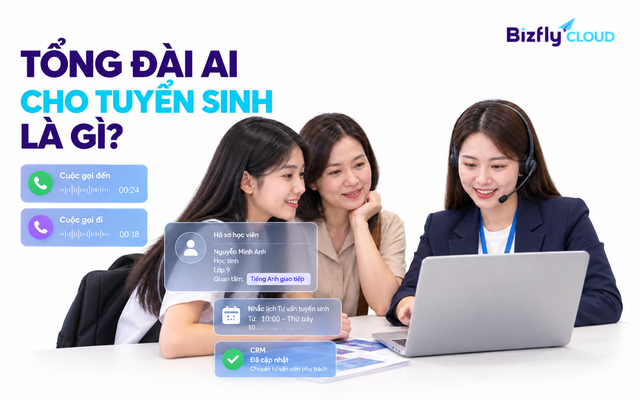 Tổng đài AI cho tuyển sinh - Ảnh 1.