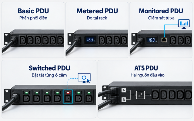 Power Distribution Unit (PDU) là gì? Cách chọn PDU cho tủ rack và trung tâm dữ liệu - Ảnh 3.