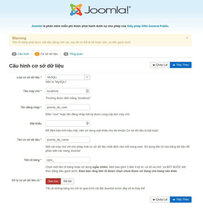Hướng dẫn thiết lập một website Joomla từ BizFly Pre-built Application - Ảnh 3.