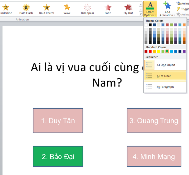 Hướng dẫn cách thức trò đùa bên trên PowerPoint rất rất giản dị  - Hình ảnh 9.