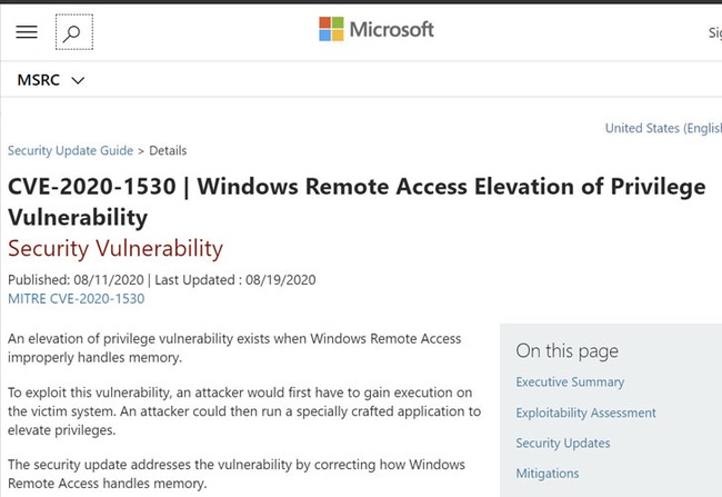 Microsoft phát hành bản cập nhật bảo mật khẩn cấp cho Windows 8.1 và Server 2012 R2 - Ảnh 1.