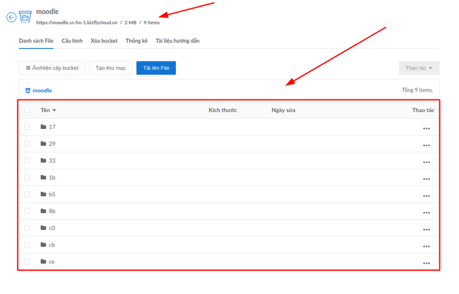 Hướng dẫn tích hợp Simple Storage của Bizfly Cloud với Moodle - Ảnh 14.