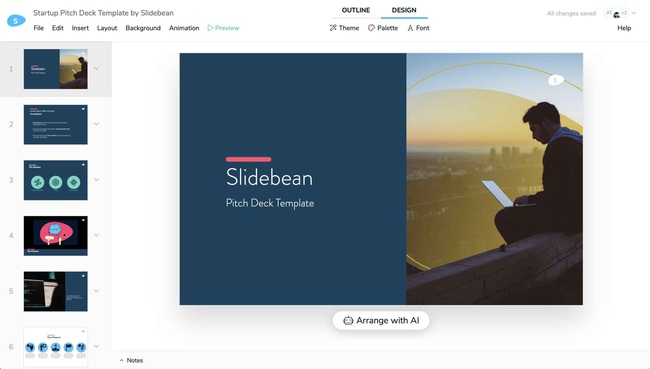 Phần mềm trình chiếu Slidebean