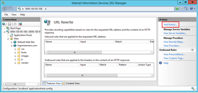 Cách chuyển hướng http sang https trên IIS 8 và IIS 10 trong môi trường Windows Server - Ảnh 2.