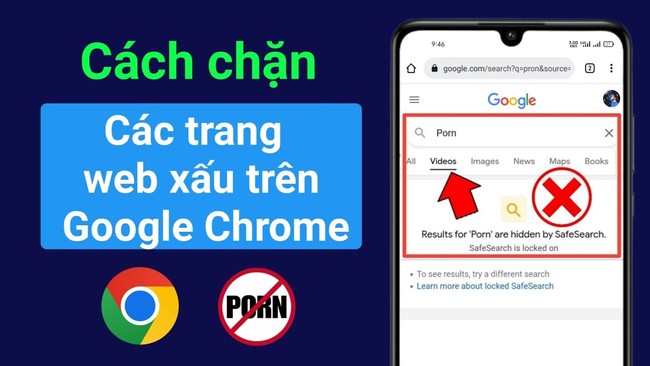 Cách chặn website trên Chome