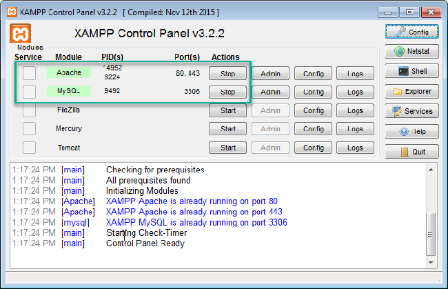 Cách tạo Database trong Xampp