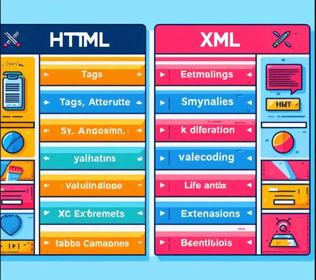 So sánh HTML và XML