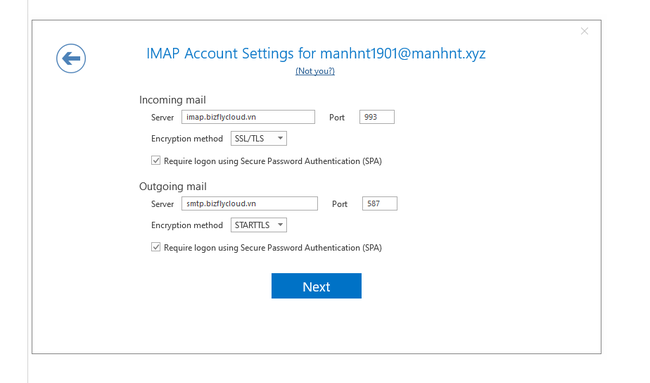 Hướng Dẫn Cấu Hình Đăng Nhập Mail Sử Dụng IMAP - Ảnh 5.