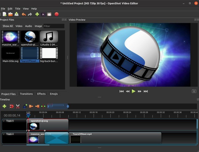 Phần mềm làm video trên máy tính OpenShot