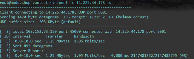 Hướng dẫn kiểm tra băng thông mạng với Iperf - Ảnh 12. Hướng dẫn kiểm tra băng thông mạng với Iperf - Ảnh 12.