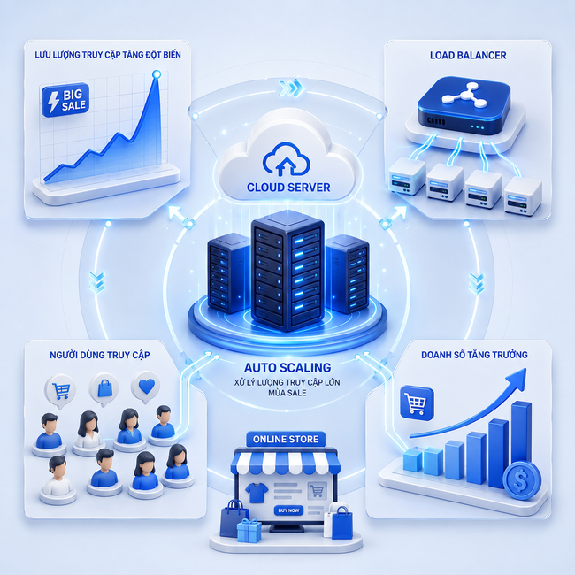 Lợi ích của Cloud Server đối với thương mại điện tử - Ảnh 1.
