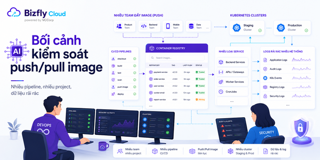 AI kiểm soát hoạt động push/pull image trong Container Registry - Ảnh 1.