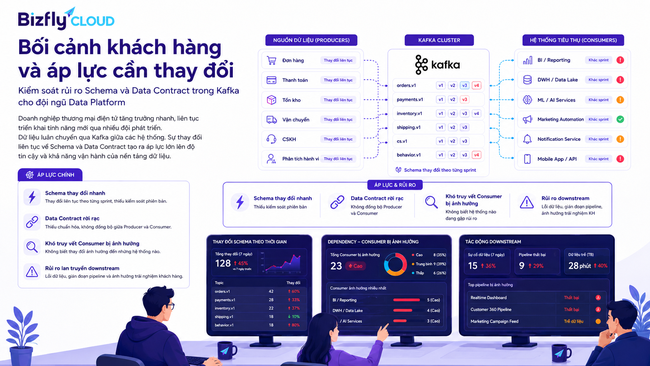 AI kiểm soát Schema và Data Contract trong Kafka cho đội Data Platform - Ảnh 1. AI kiểm soát Schema và Data Contract trong Kafka cho đội Data Platform - Ảnh 1.