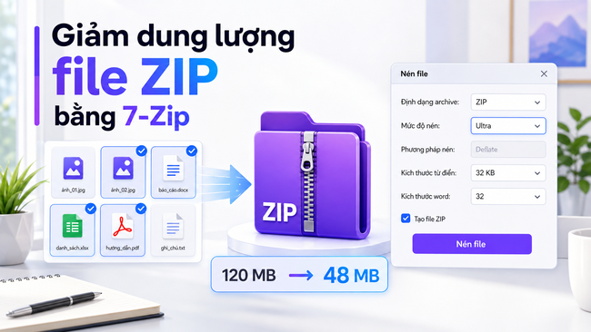 5 Cách giảm dung lượng file zip đơn giản, dễ thực hiện - Ảnh 3.