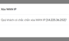 Hướng dẫn xóa IP WAN để tiết kiệm chi phí
