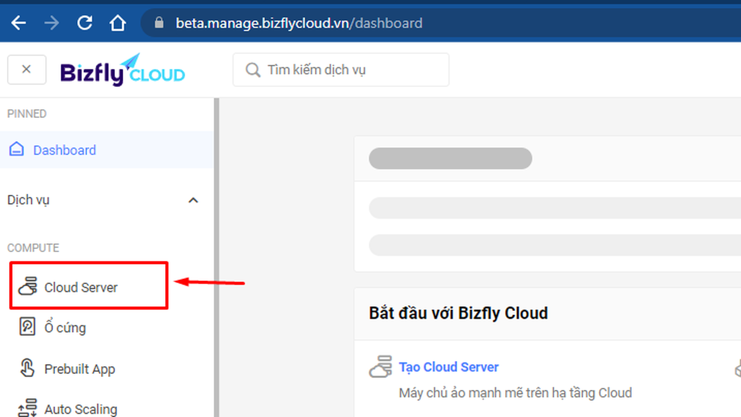 Hướng dẫn thay đổi cấu hình CPU và RAM cho server trên Bizfly Cloud