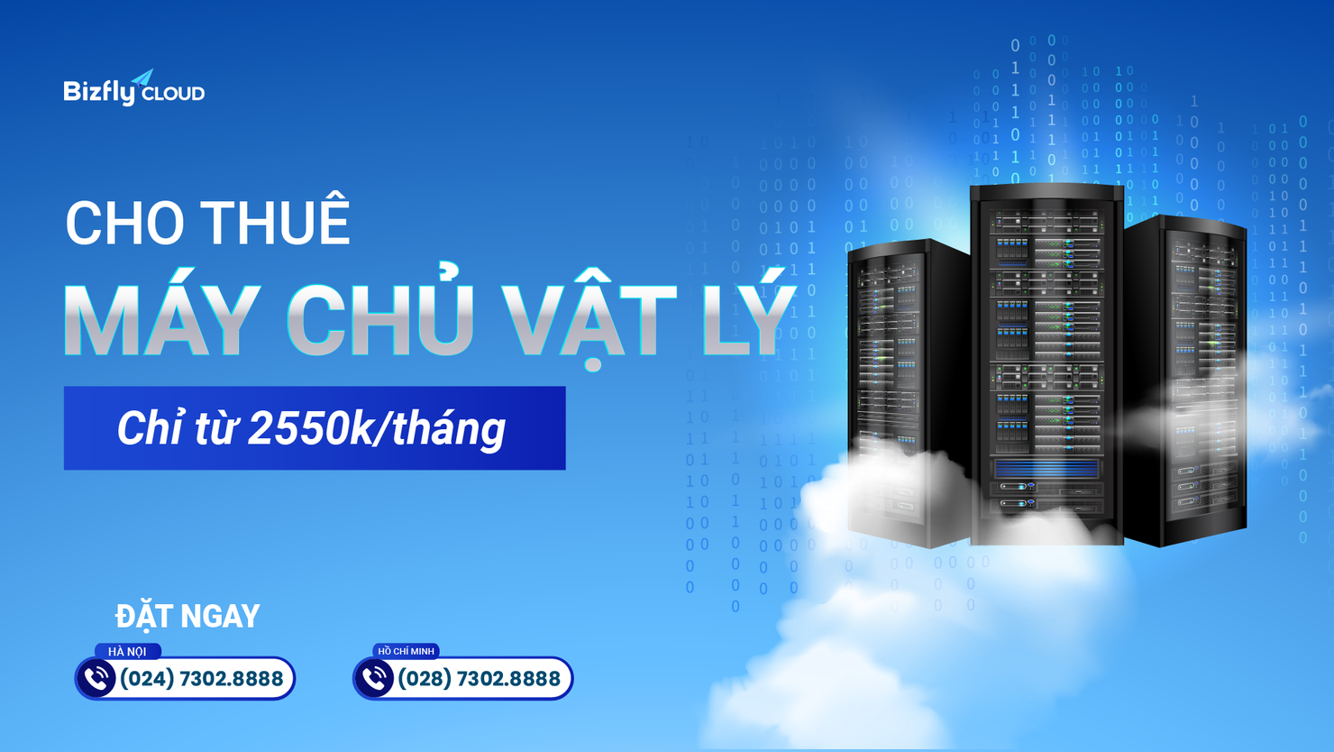 Thuê server vật lý giá rẻ, cấu hình mạnh - chỉ từ 2550k/tháng