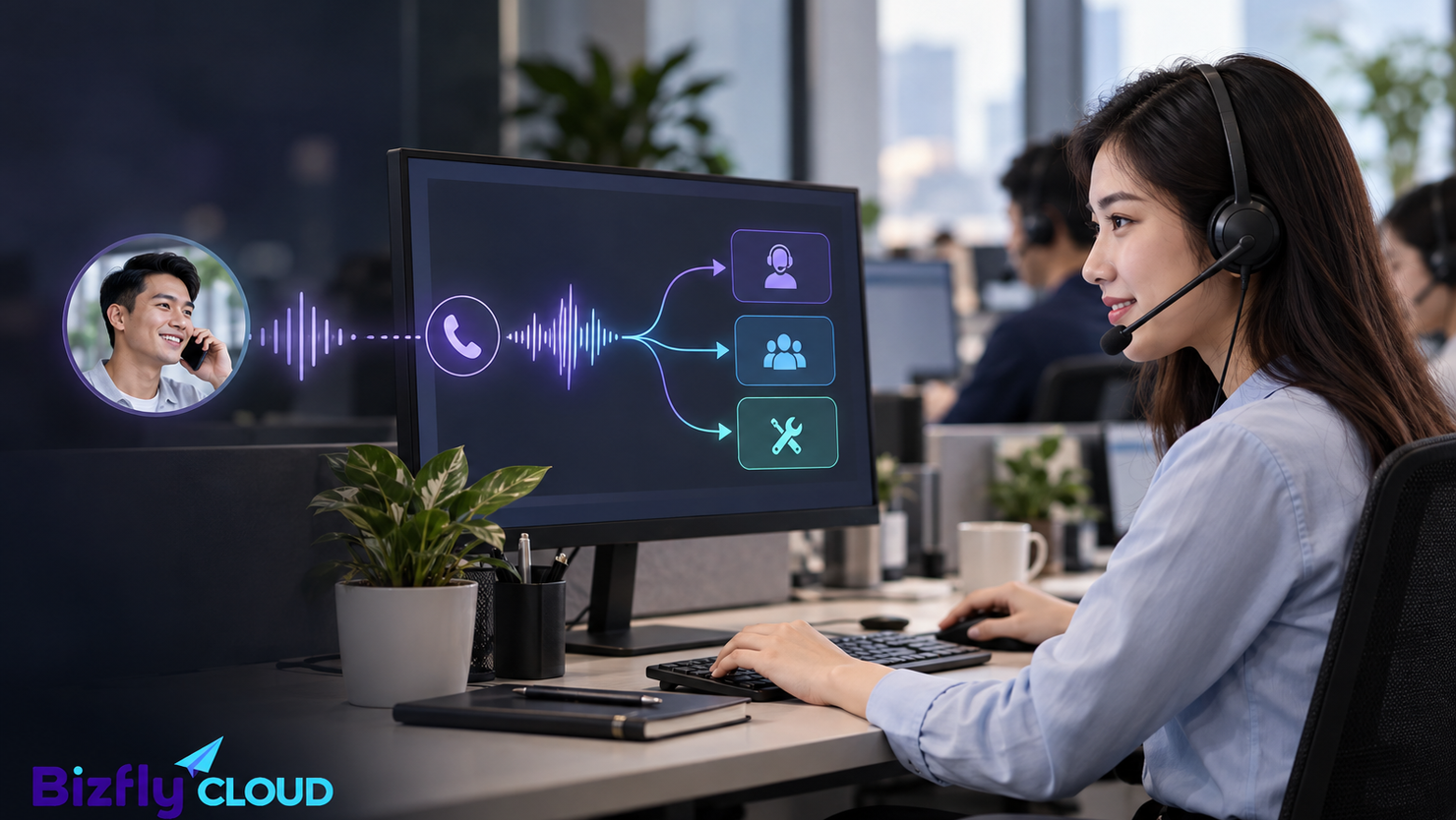 Tổng đài AI inbound: Tiếp nhận, phân loại và chuyển cuộc gọi