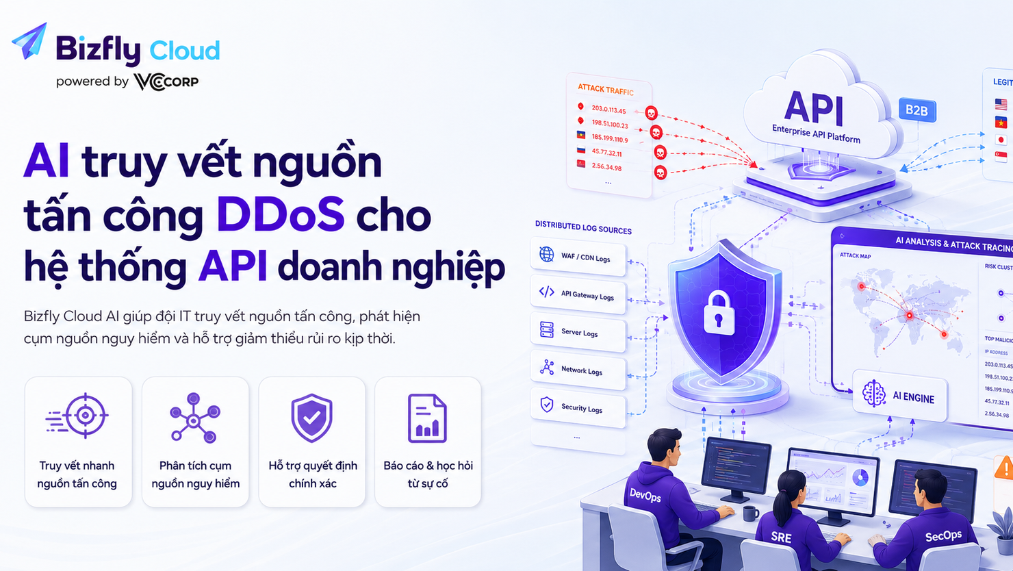 AI Truy vết nguồn tấn công DDoS cho hệ thống API doanh nghiệp
