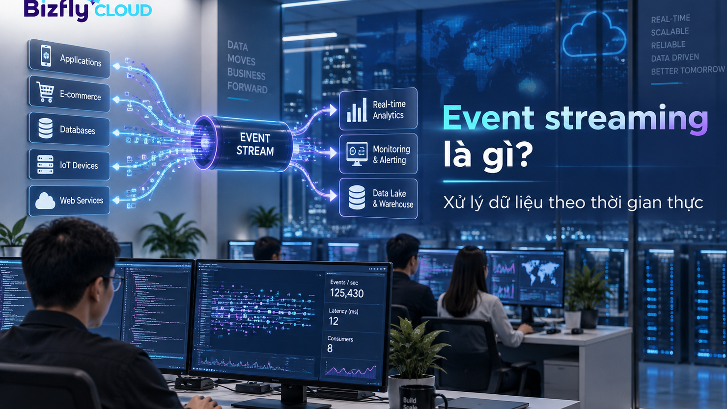 Event streaming là gì? Cách hệ thống xử lý dữ liệu theo thời gian thực