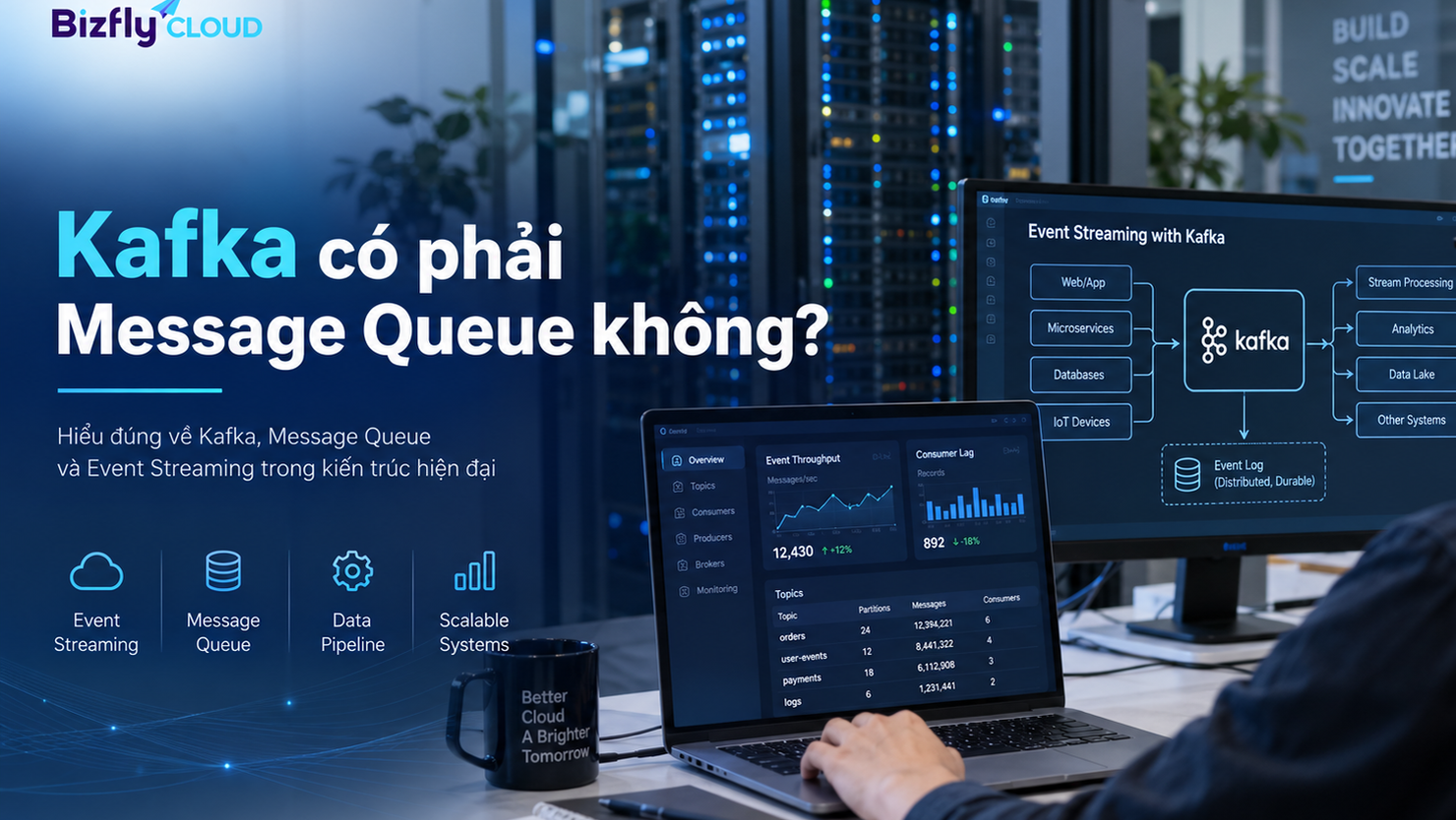 Kafka có phải message queue không? Phân biệt Kafka với message queue truyền thống
