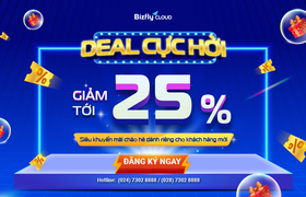 Khuyến mãi hot tháng 6: DEAL CỰC HỜI: Giảm tới 25% phí dịch vụ