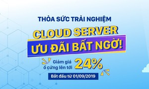 BizFly Cloud áp dụng bảng giá cước dịch vụ Cloud Server mới từ 1/9/2019