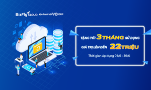 Tháng 6 BizFly Cloud sale cực "nóng" - Tặng tới 3 tháng sử dụng dịch vụ đám mây trị giá tới 22 triệu!!!