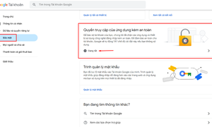 Cách Bật Quyền Truy Cập của Ứng Dụng Kém An Toàn Gmail