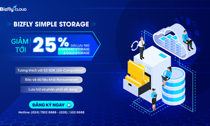 Ưu đãi thả ga: GIẢM TỚI 25% chi phí lưu trữ gói STANDARD STORAGE và COLD STORAGE