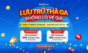 Trải nghiệm Bizfly Simple Storage với mức chi phí vô cùng hấp dẫn