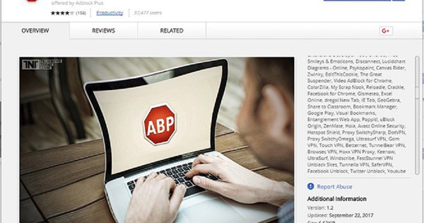[Cảnh báo] Tiện ích AdBlock Plus giả mạo xuất hiện trên Chrome Web Store