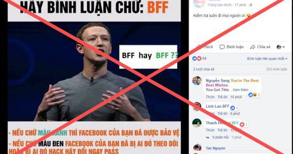 Kiểm tra độ bảo mật Facebook bằng bình luận "BFF" ???