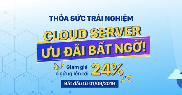 BizFly Cloud áp dụng bảng giá cước dịch vụ Cloud Server mới từ 1/9/2019