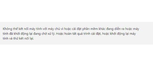 Lỗi không kết nối được với máy chủ khắc phục như thế nào?