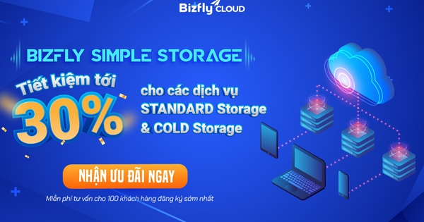 Lưu trữ theo tháng với Bizfly Simple Storage - Tiết kiệm tới 30% STANDARD Storage & COLD Storage  