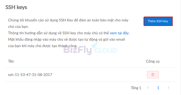 Hướng Dẫn Sử Dụng Keypair Để Kết Nối Cloud Server