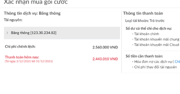 Cách chuyển đổi gói băng thông VPS một cách dễ dàng
