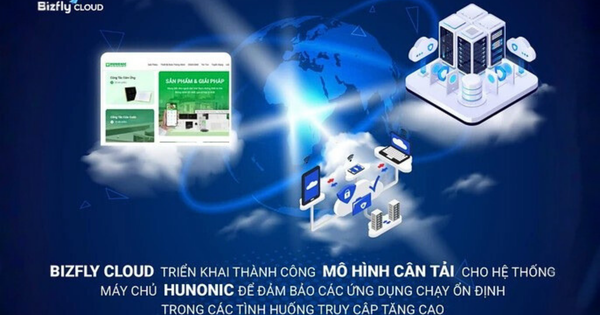 Bizfly Cloud triển khai thành công mô hình cân tải cho hệ thống máy chủ Hunonic
