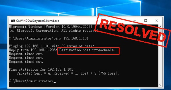 Destination Host Unreachable là gì? Cách khắc phục