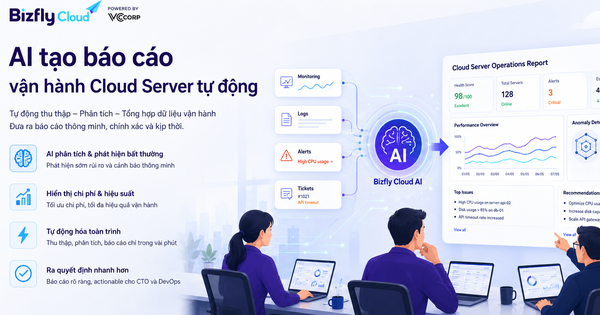 AI tạo báo cáo vận hành Cloud Server tự động cho đội DevOps
