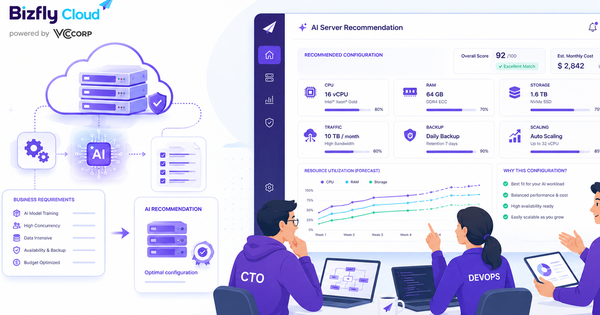 AI tư vấn cấu hình Cloud Server theo nhu cầu doanh nghiệp 